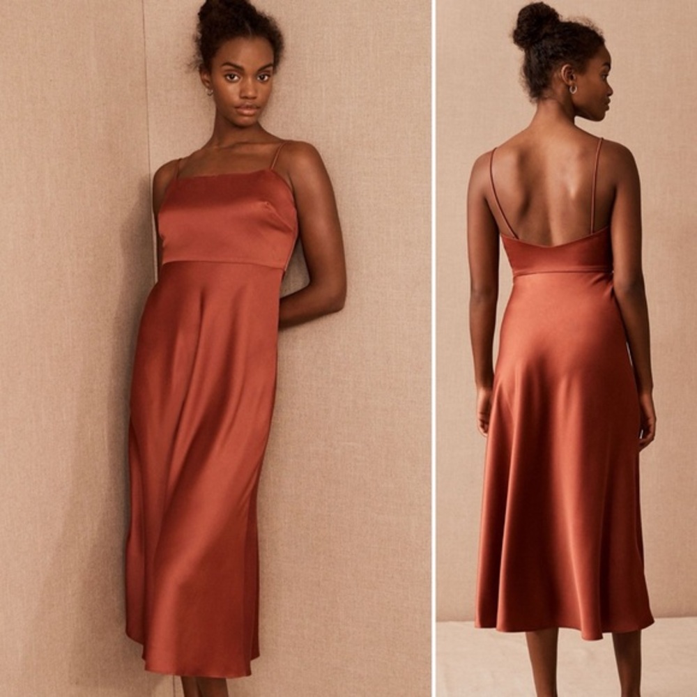 BHLDN Leti Dress in Cinnamon, size 10 NWT